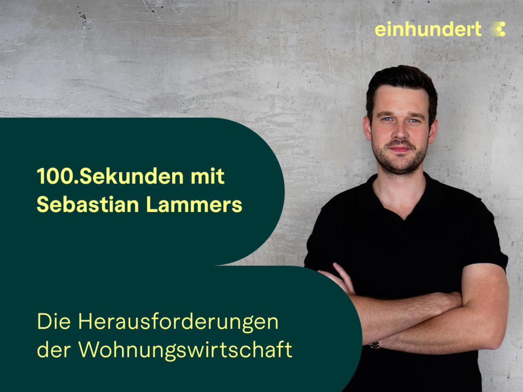 100.Sekunden mit Sebastian Lammers, Vertriebsleiter Wärme bei einhundert