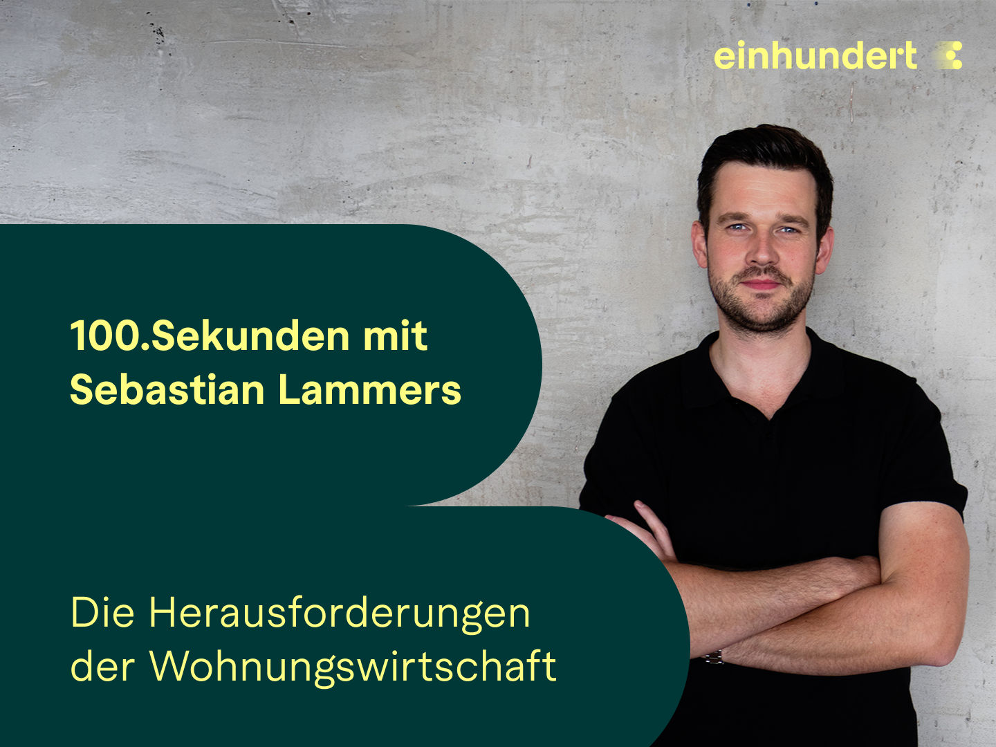 100.Sekunden mit Sebastian Lammers, Vertriebsleiter Wärme bei einhundert