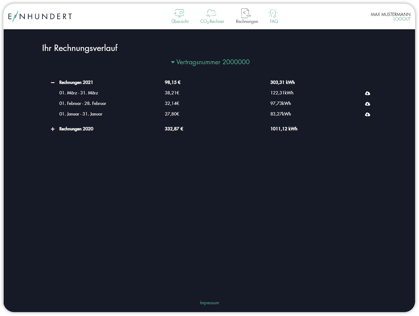 kundenportal rechnungen